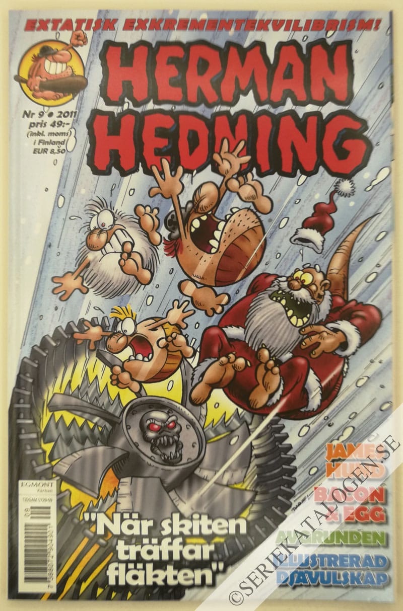 Framsida på Herman Hedning #9 (2011)