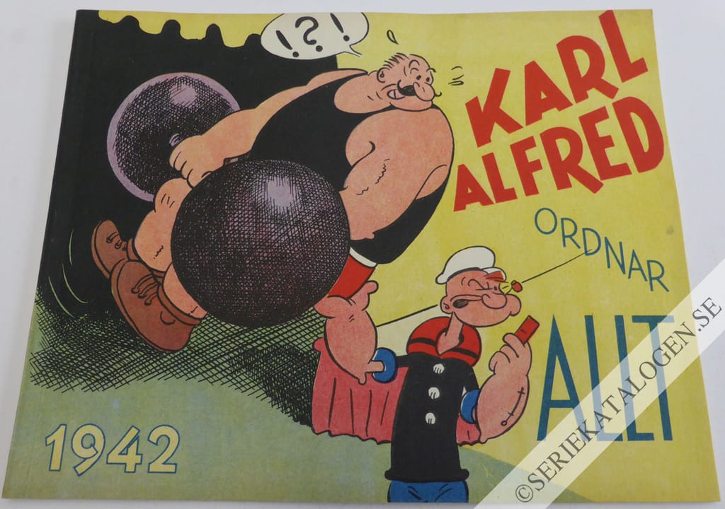 Framsida på Karl Alfred - bragder och äventyr Ordnar allt (1942)