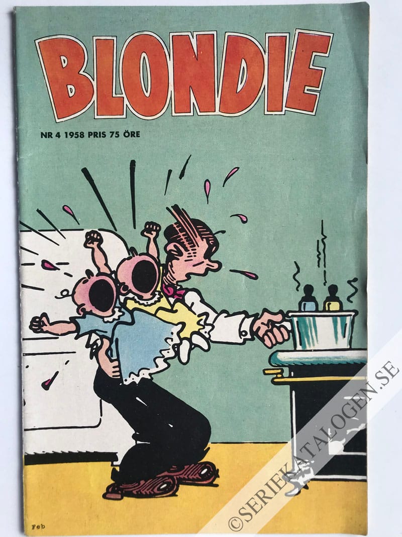 Framsida på Blondie #4 (1958)