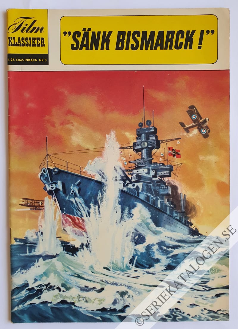 Framsida på Filmklassiker Sänk Bismarck ! (1962)