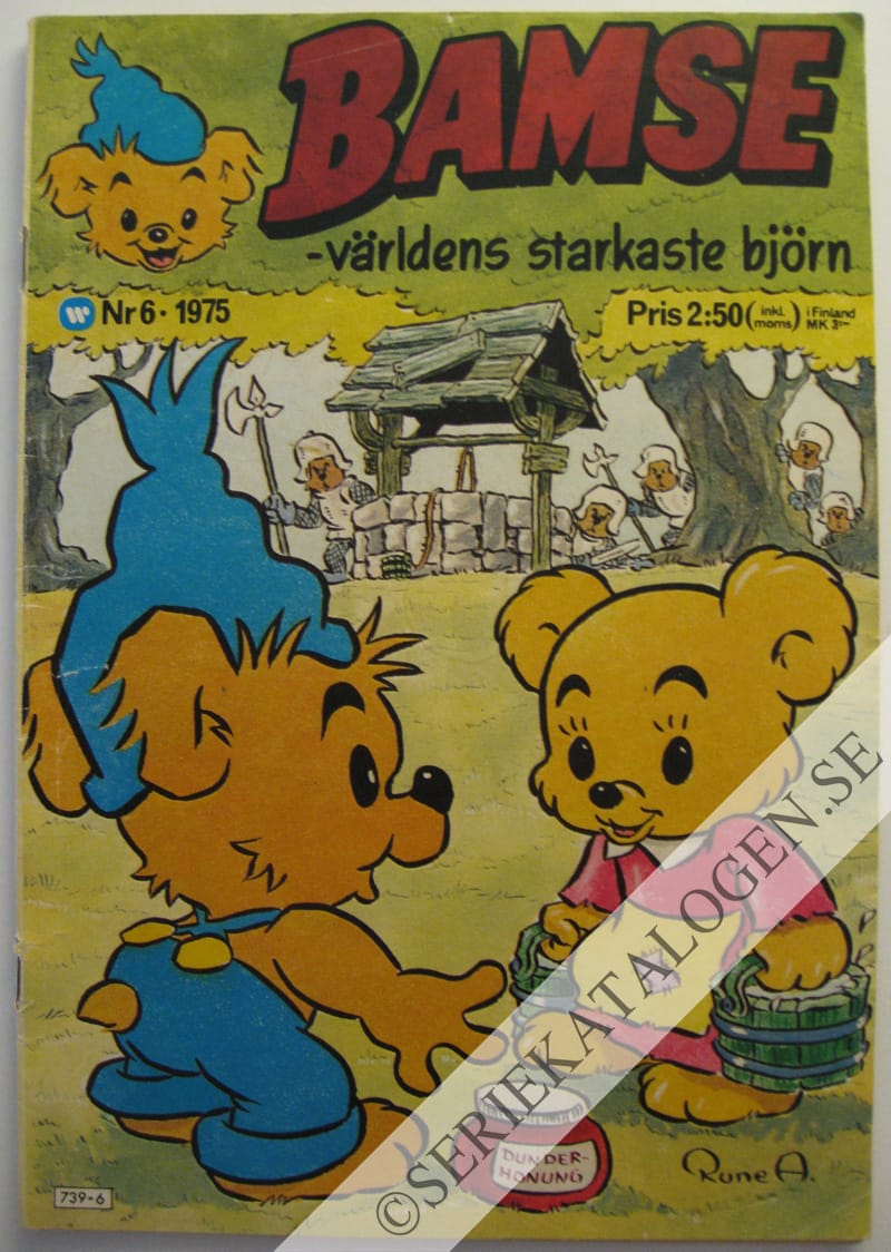 Framsida på Bamse - världens starkaste björn #6 (1975)