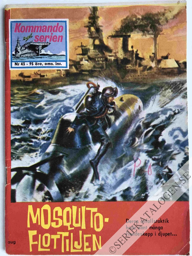 Framsida på Kommandoserien Mosquito-flottiljen (1964)