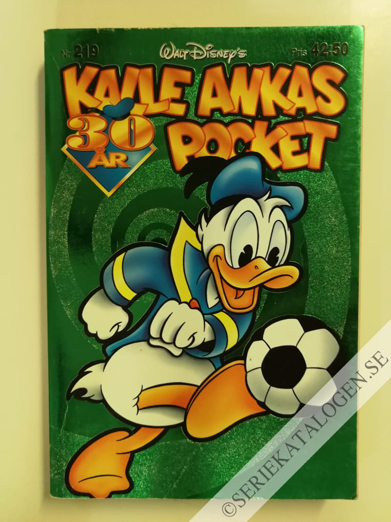 Framsida på Kalle Ankas pocket #219 (1998)