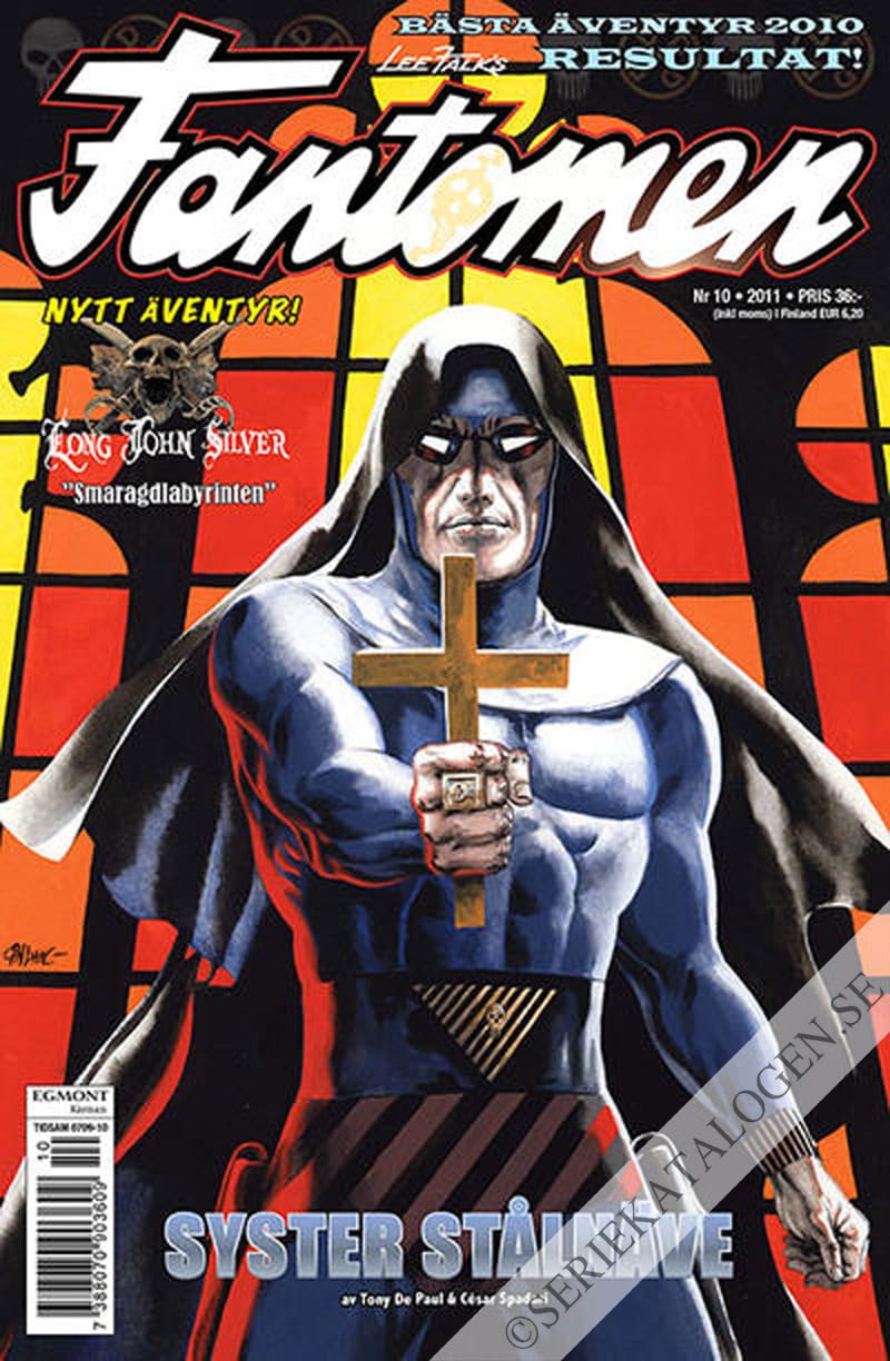 Framsida på Fantomen #10 (2011)