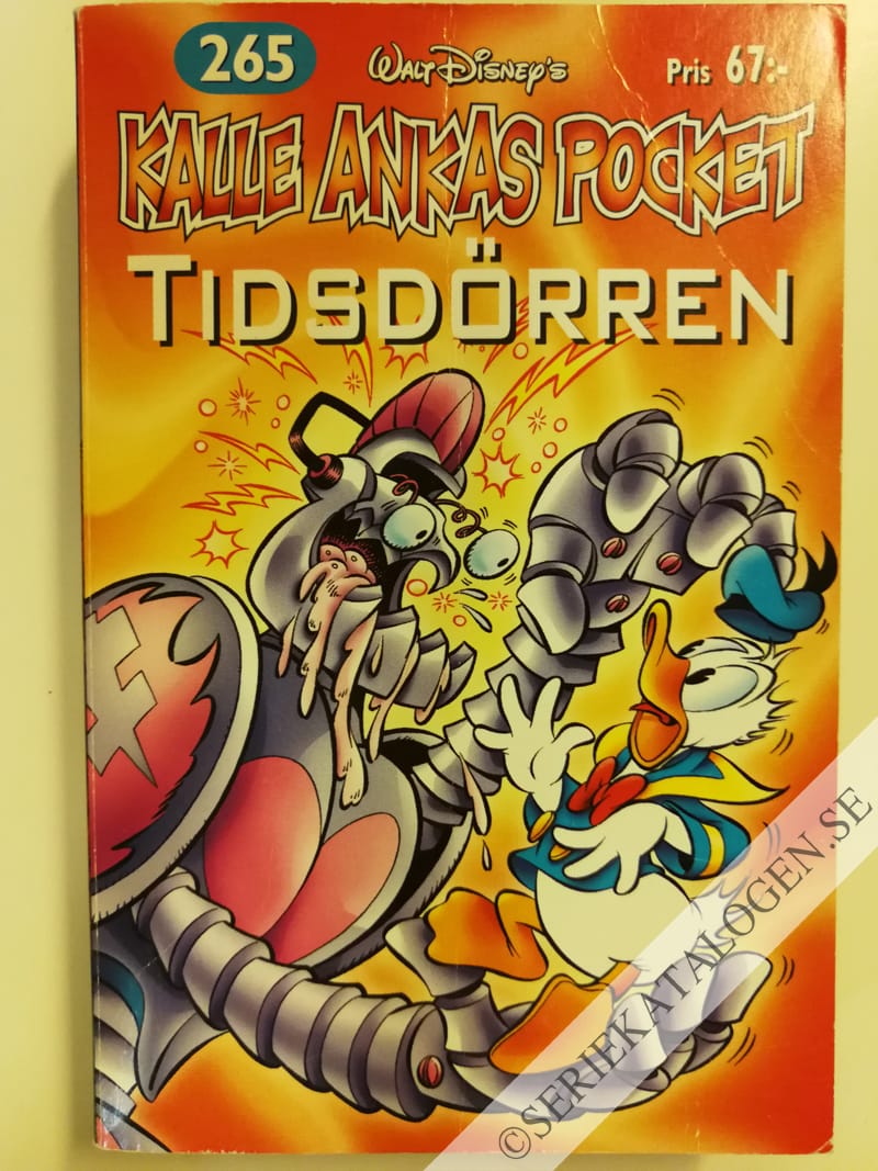 Framsida på Kalle Ankas pocket #265 - Tidsdörren (2001)
