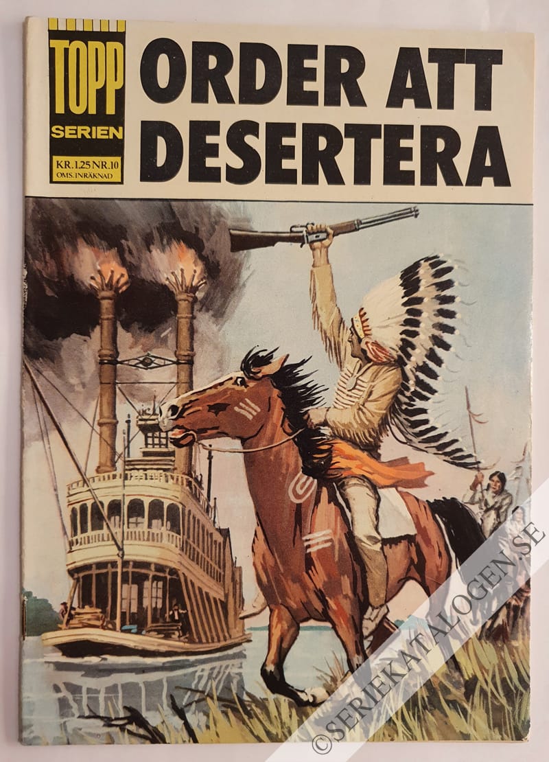 Framsida på Toppserien Order att desertera (1964)