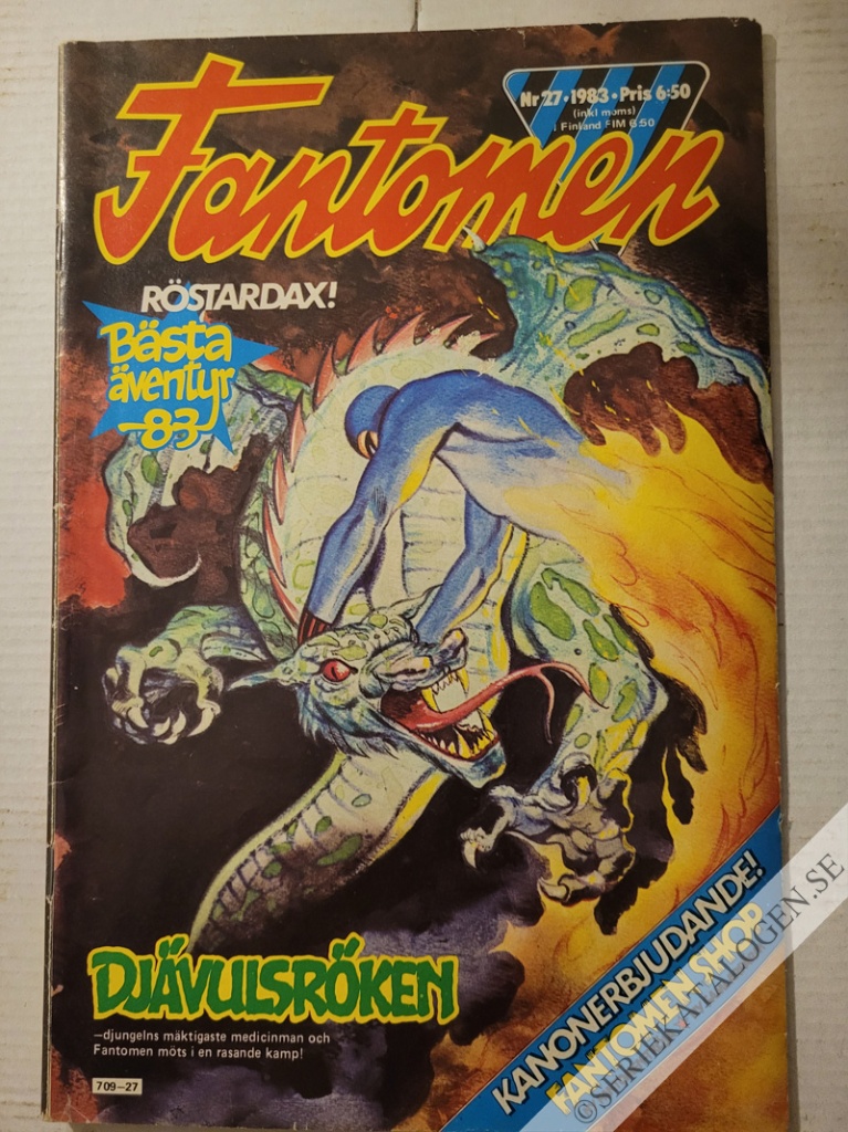 Framsida på Fantomen #27 (1983)
