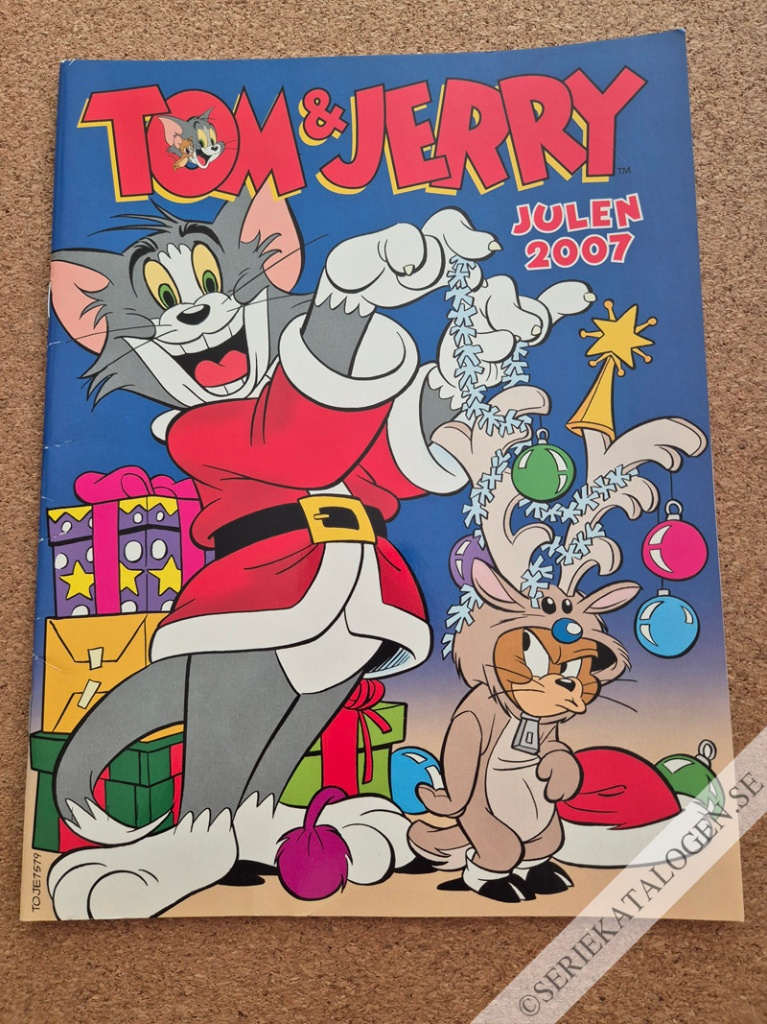 Framsida på Tom & Jerry julalbum (2007)