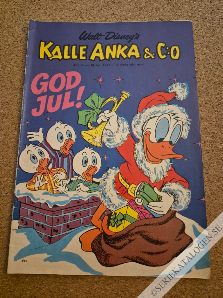 Framsida på Kalle Anka & C:o #51 (1962)
