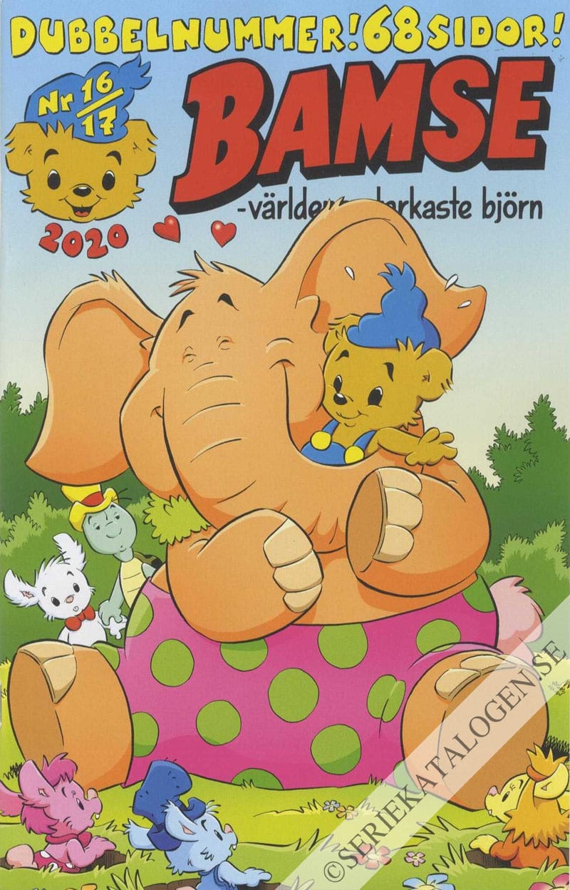 Framsida på Bamse #16-17 (2020)