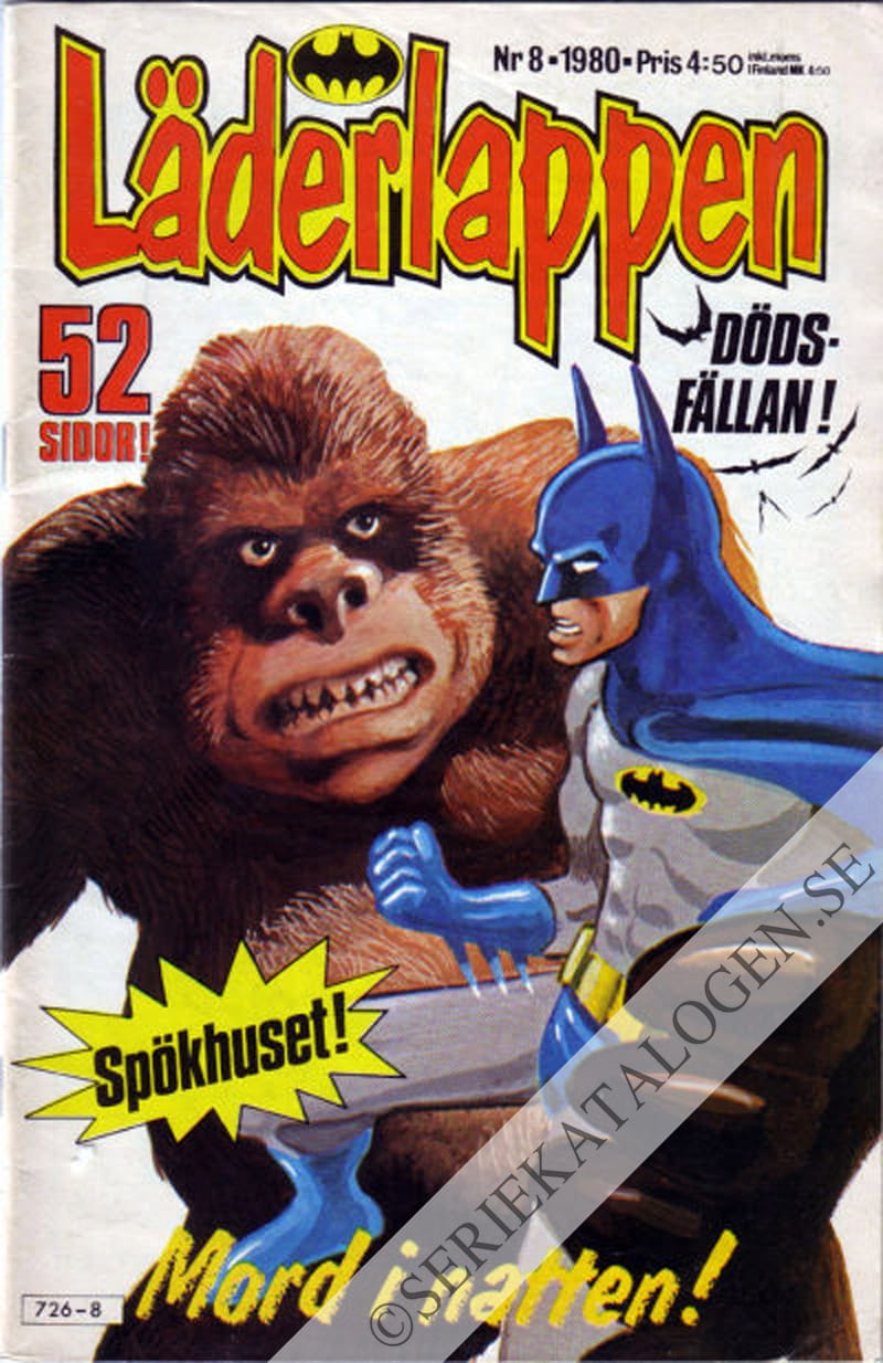 Framsida på Läderlappen och Robin #8 (1980)