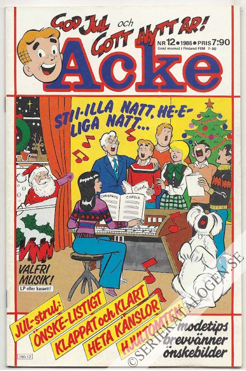 Framsida på Acke #12 (1986)