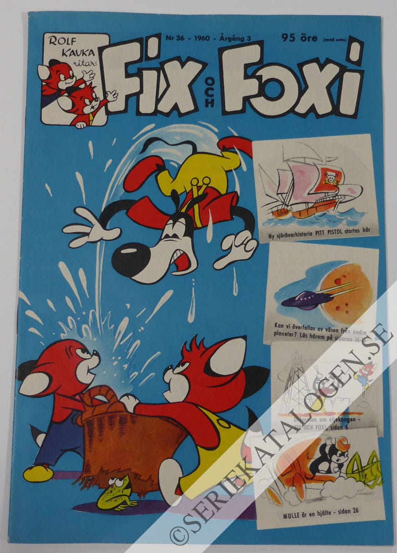 Framsida på Fix och Foxi #36 (1960)