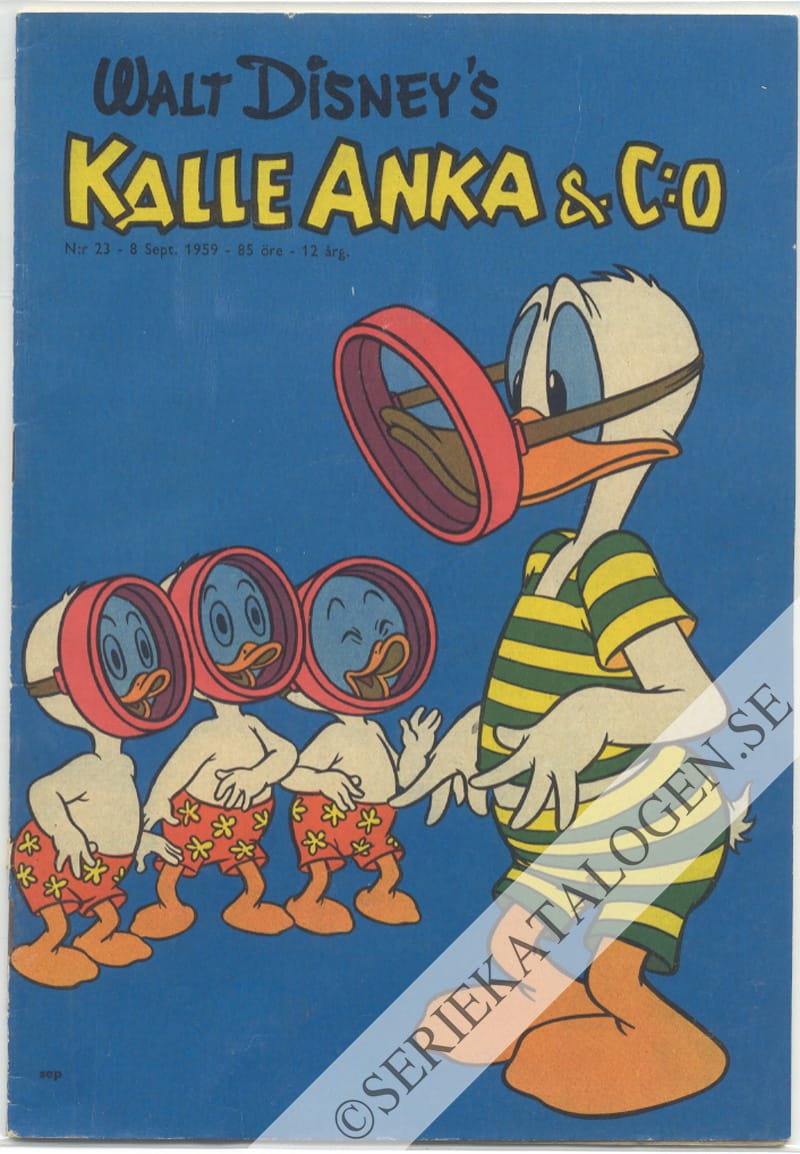 Framsida på Kalle Anka & C:o #23 (1959)