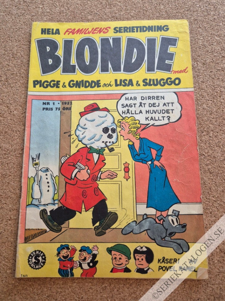 Framsida på Blondie #1 (1952)