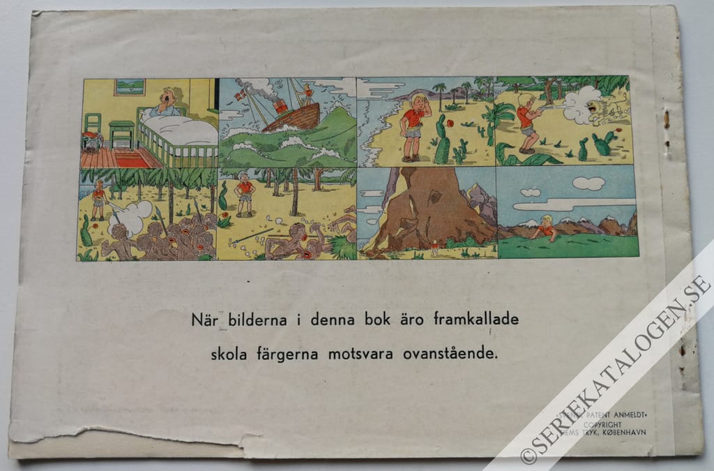 Baksida på 1:a Serien (19??)