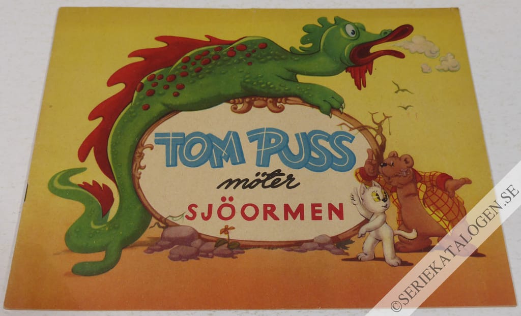 Framsida på Tom Puss Tom Puss och sjöormen (1952)