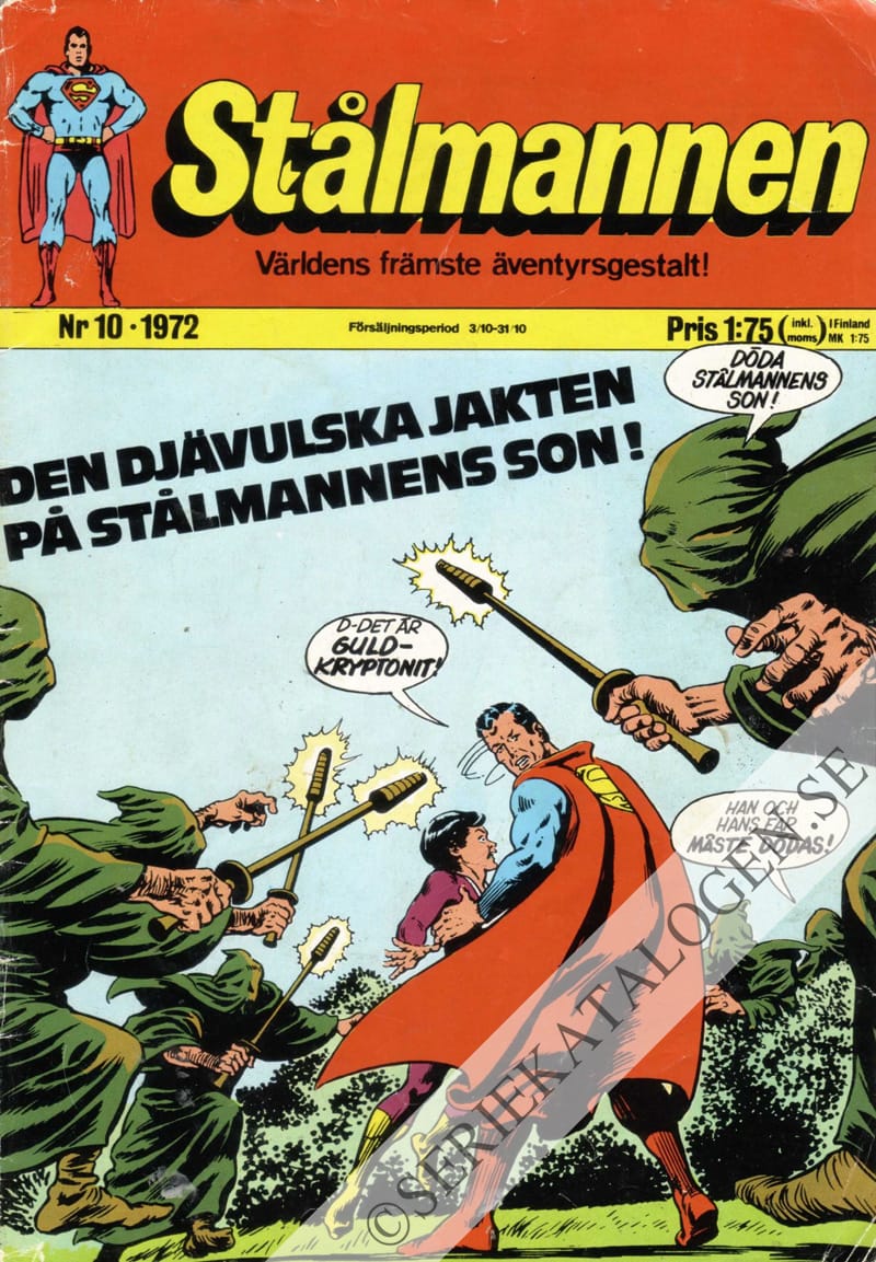 Framsida på Stålmannen #10 (1972)