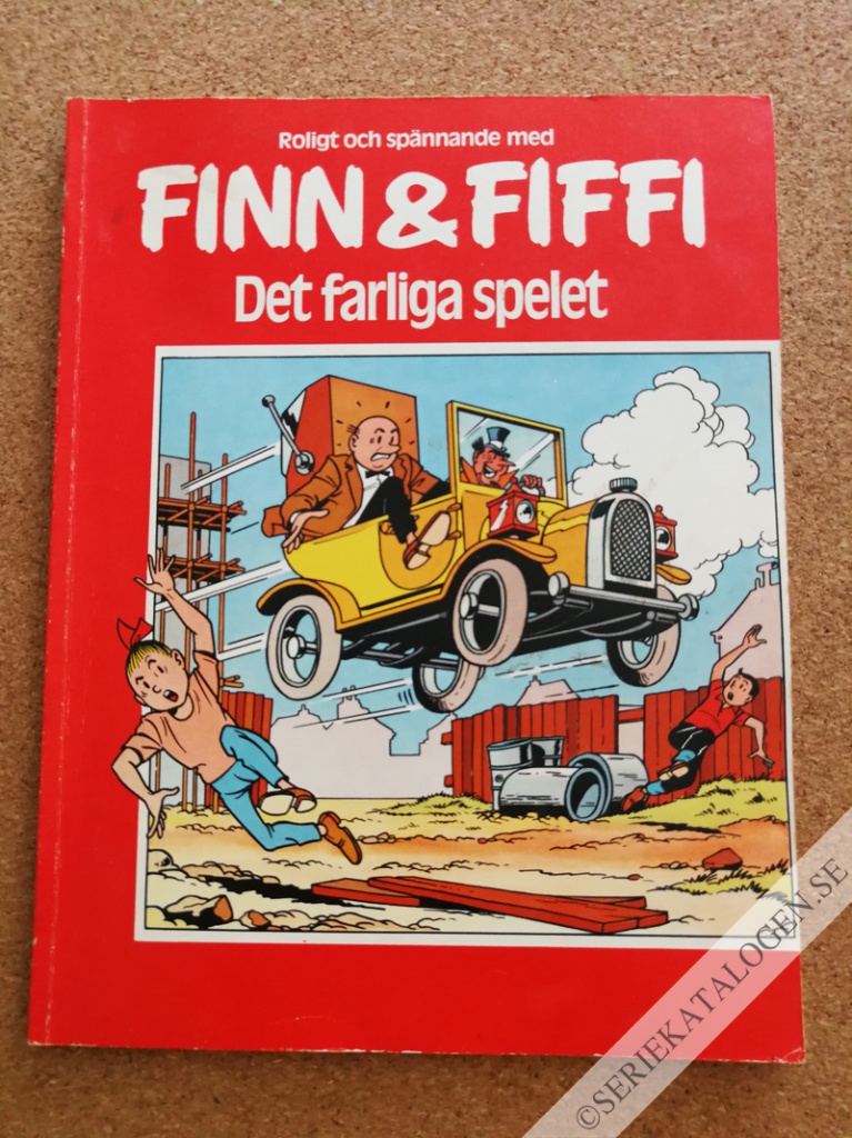 Framsida på Finn & Fiffi Det farliga spelet (1979)