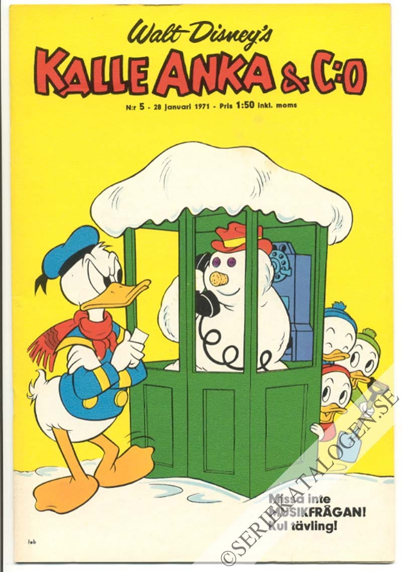 Framsida på Kalle Anka & C:o #5 (1971)