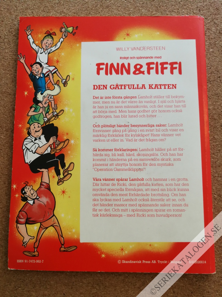 Baksida på Den gåtfulla katten (1979)