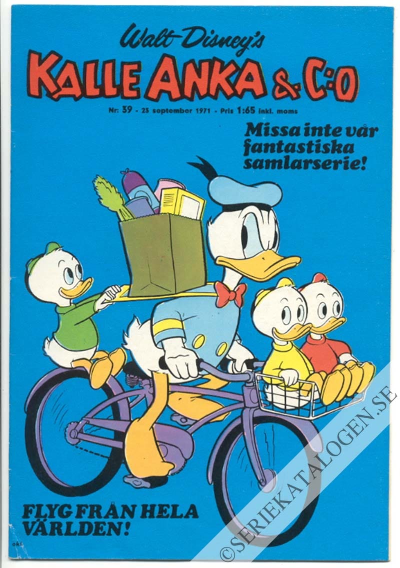 Framsida på Kalle Anka & C:o #39 (1971)