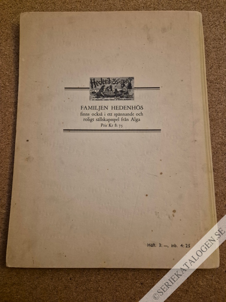 Baksida på Barna Hedenhös bilder från stenåldern (1951)