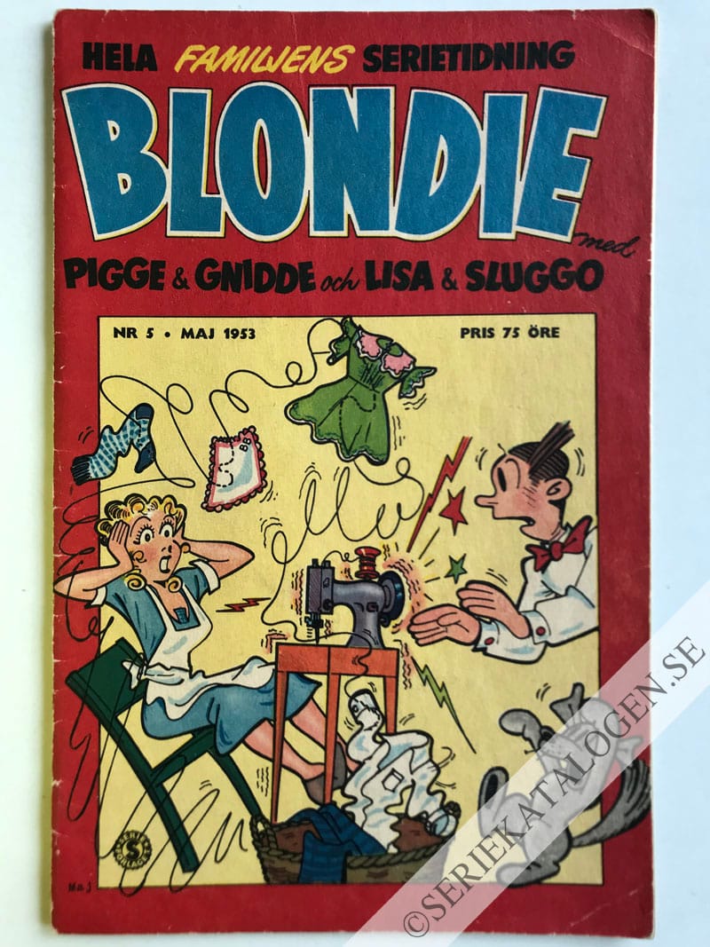 Framsida på Blondie #5 (1953)