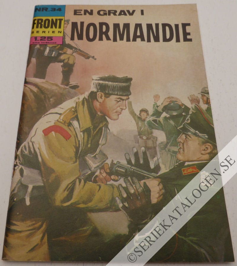 Framsida på Frontserien En grav i Normandie (1967)
