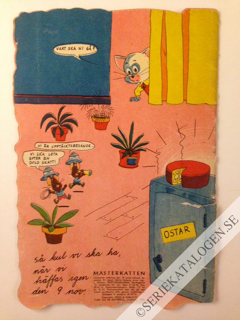 Baksida på Mästerkatten i Afrika (1955)
