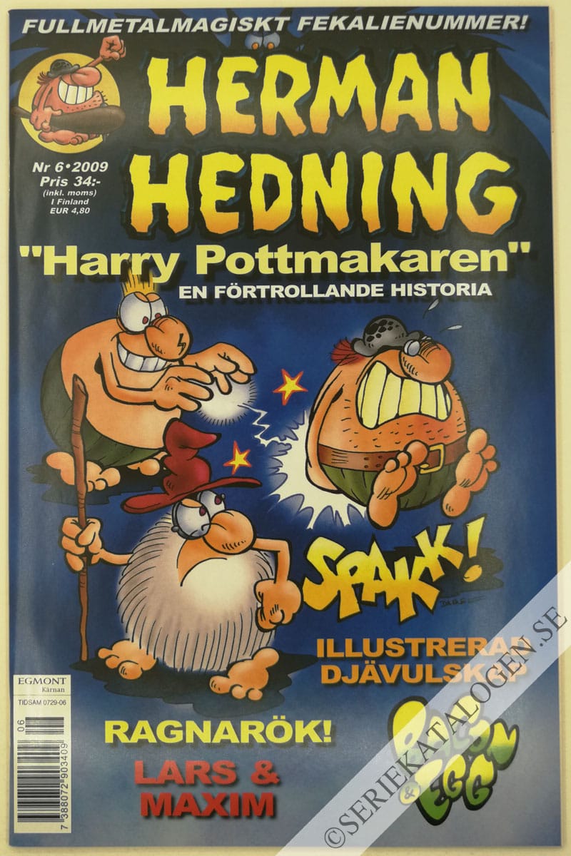 Framsida på Herman Hedning #6 (2009)