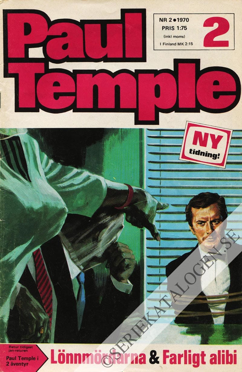 Framsida på Paul Temple #2 (1970)