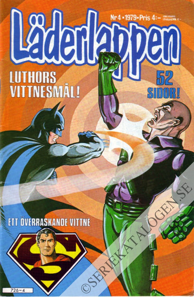 Framsida på Läderlappen och Robin #4 (1979)