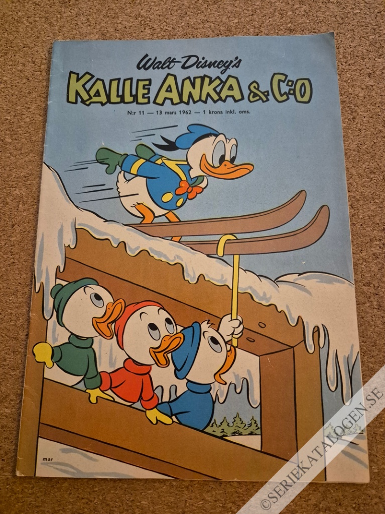 Framsida på Kalle Anka & C:o #11 (1962)