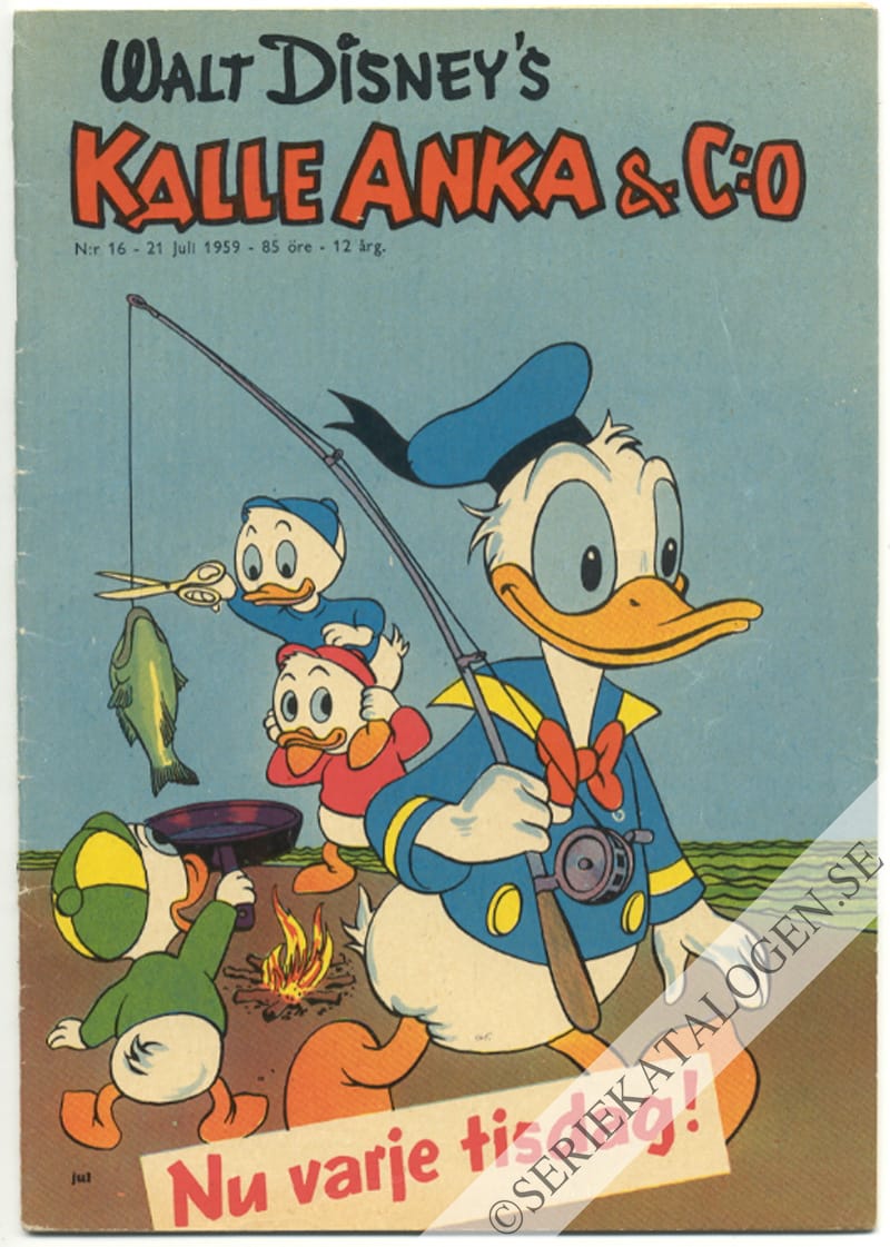 Framsida på Kalle Anka & C:o #16 (1959)