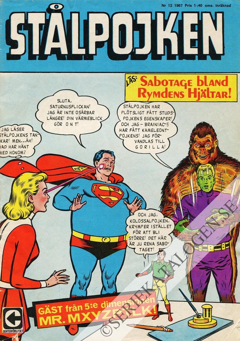 Framsida på Stålpojken #12 (1967)