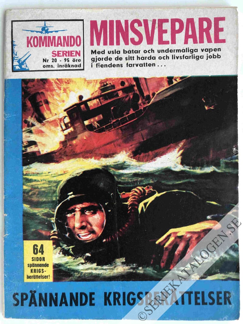 Framsida på Kommandoserien Minsvepare (1963)