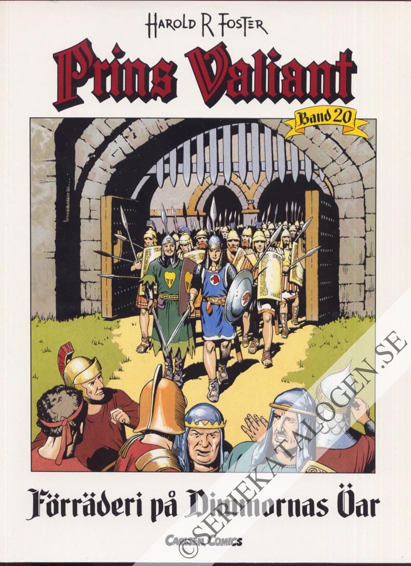 Framsida på Prins Valiant Förräderi på dimmornas öar (1999)