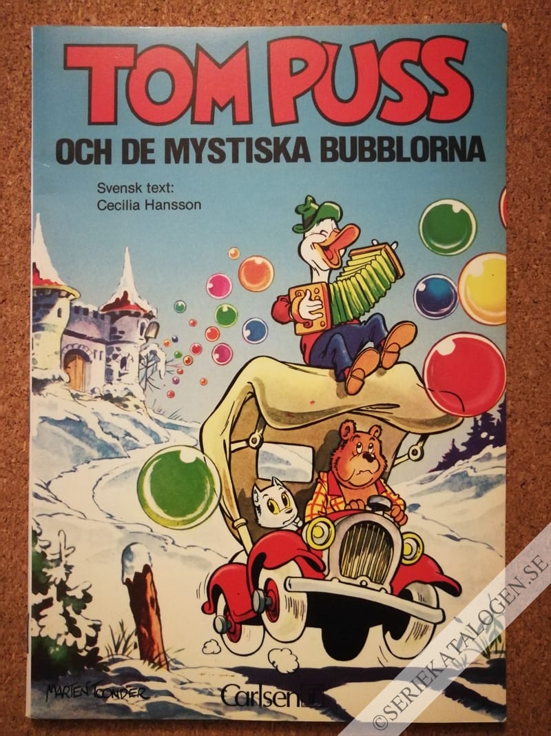 Framsida på Tom Puss Tom Puss och de mystiska bubblorna (1984)
