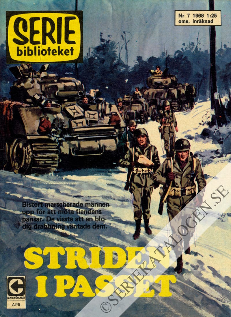 Framsida på Seriebiblioteket #7 - Striden i passet (1968)