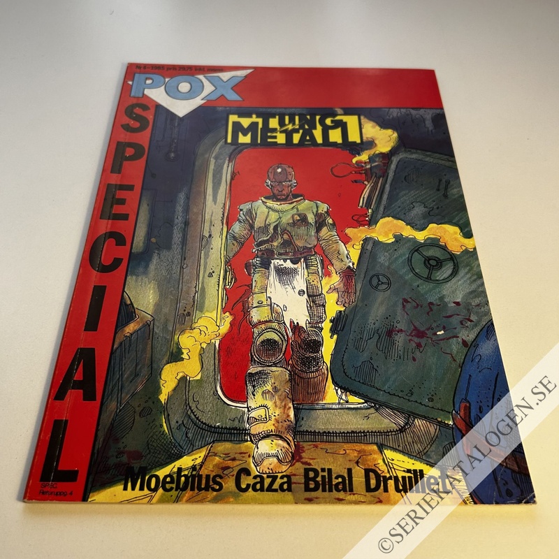 Framsida på Pox special Tung metall (1985)