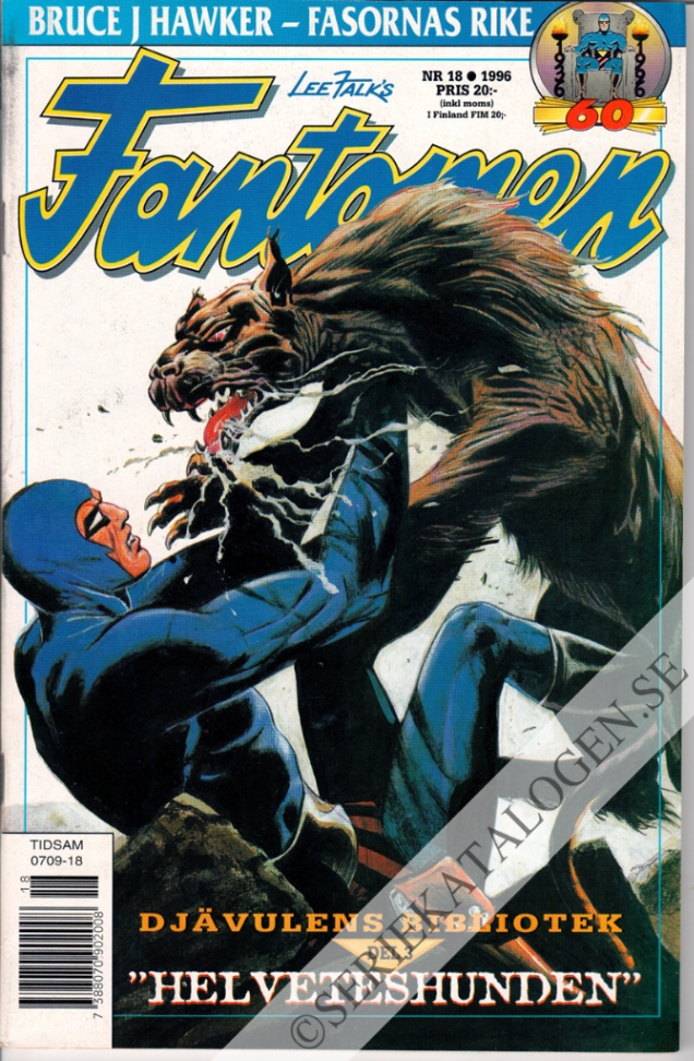 Framsida på Fantomen #18 (1996)
