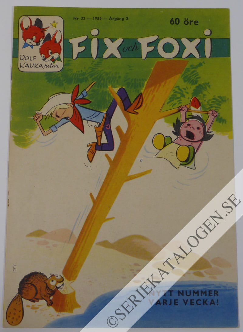 Framsida på Fix och Foxi #32 (1959)