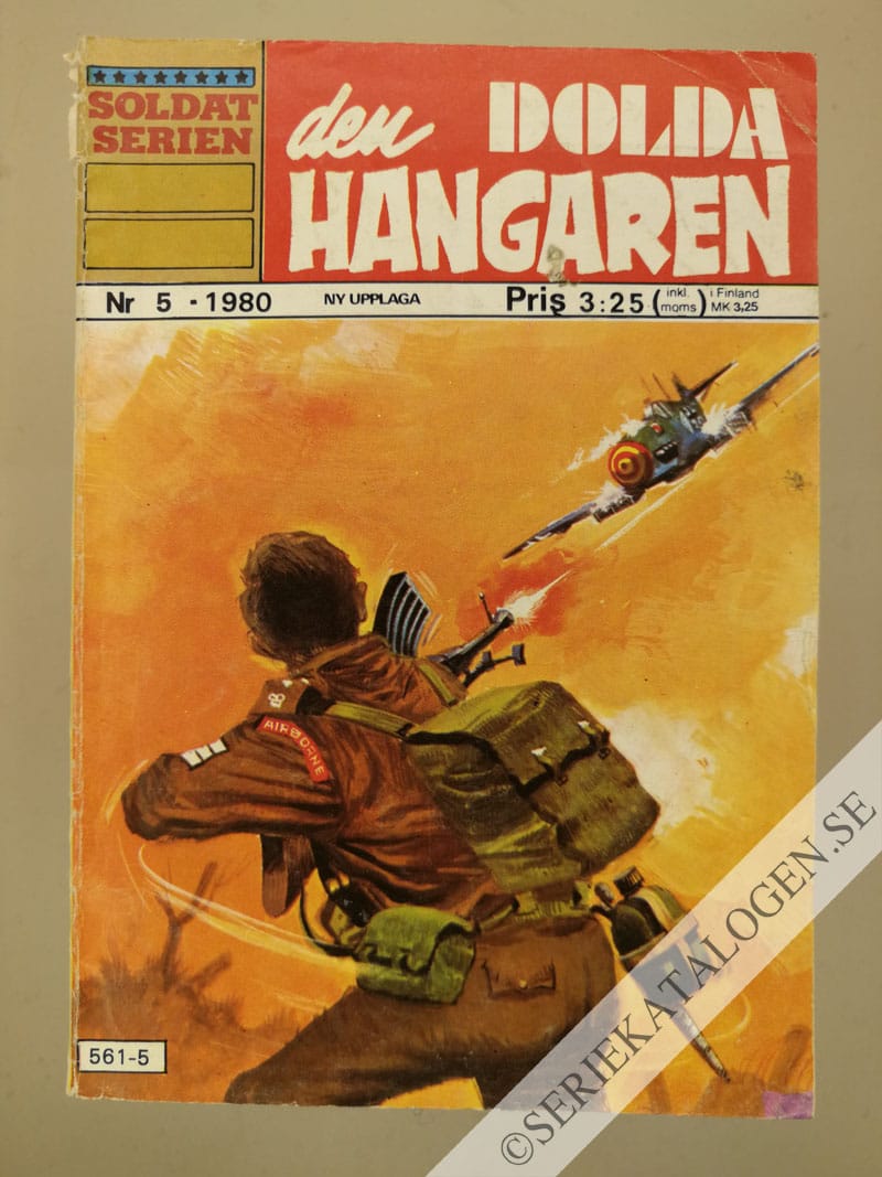 Framsida på Soldatserien #5 - Den dolda hangaren (1980)