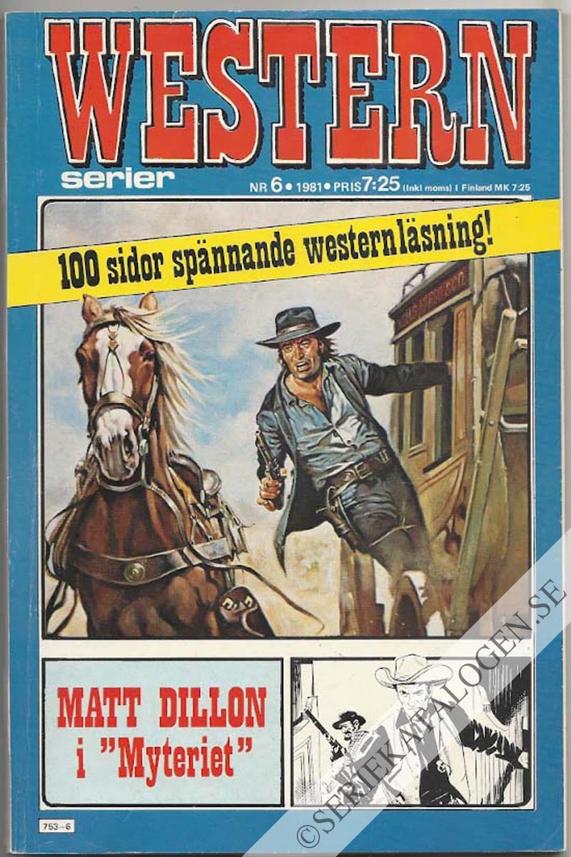 Framsida på Westernserier #6 (1981)