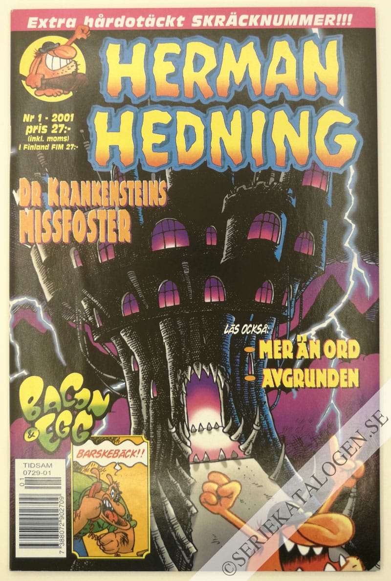 Framsida på Herman Hedning #1 (2001)