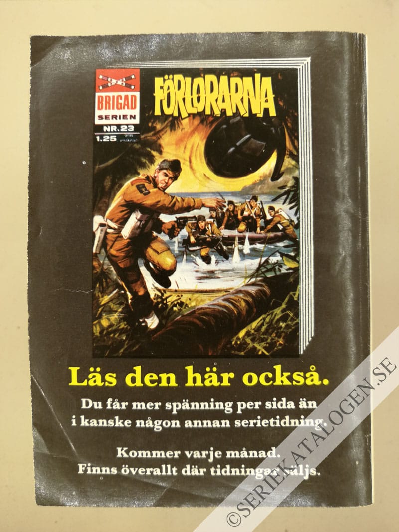 Baksida på Privat krig (1968)