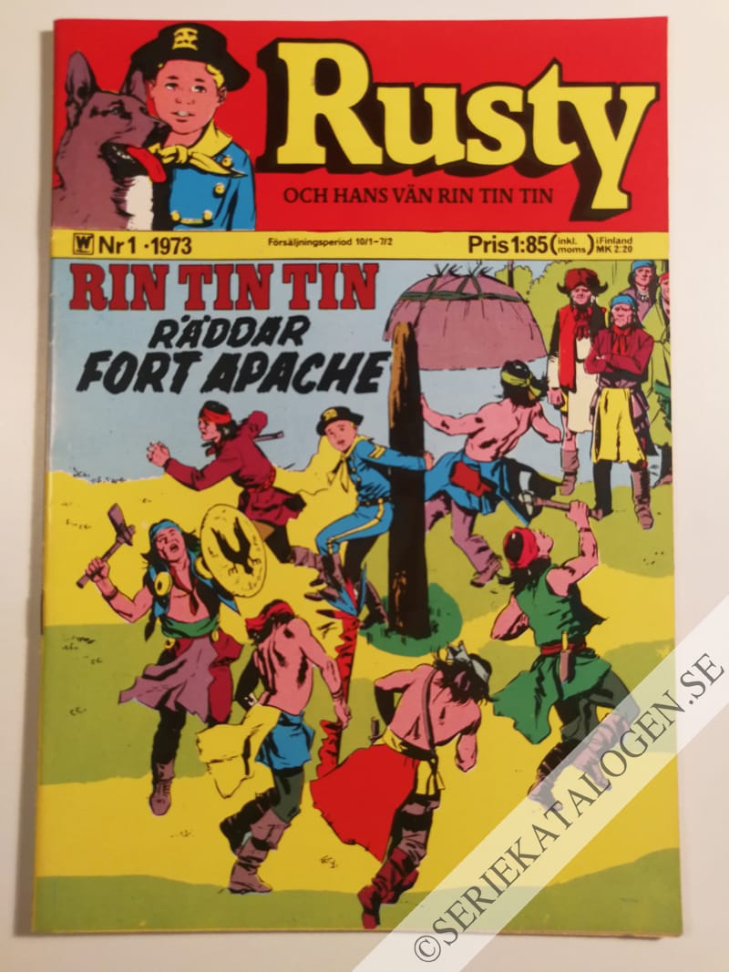 Framsida på Rusty och hans vän Rin Tin Tin #1 (1973)