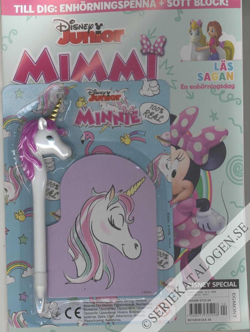 Framsida på Disney special #4 - Disney Junior - Mimmi (2020)