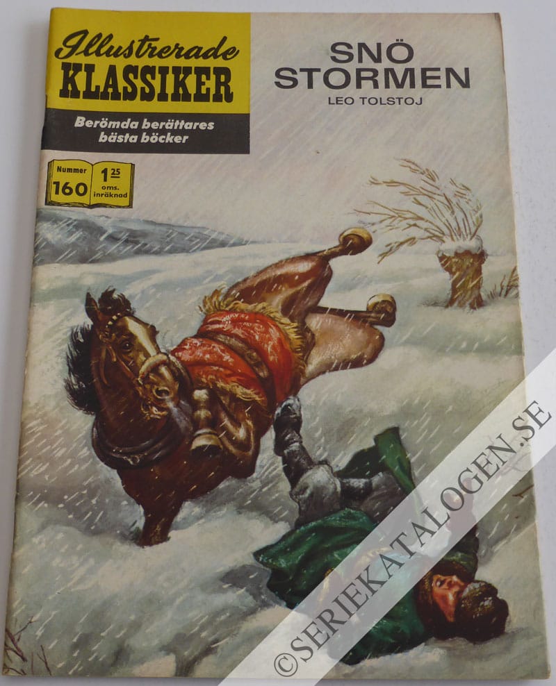 Framsida på Illustrerade Klassiker #160 - Snöstormen (1963)